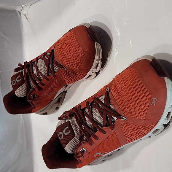 On Cloud Women’s Cloudflyer Running Shoes size 9 FLARE/QUARTZ - Picture 2 of 8